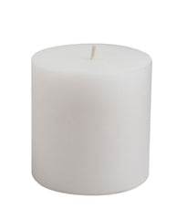 American-Elm 3 pcs Unscented 3x3 Inch White Round Pillar Candle, Premium Wax Candles for Home Decor