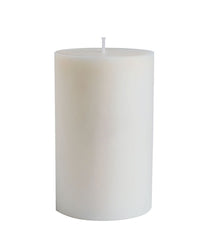 American-Elm 3 pcs Unscented 3x5 Inch White Round Pillar Candle, Premium Wax Candles for Home Decor