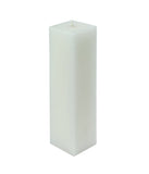 American-Elm 3 pcs Unscented 3x3x8 Inch White Square Pillar Candle, Premium Wax Candles for Home Decor