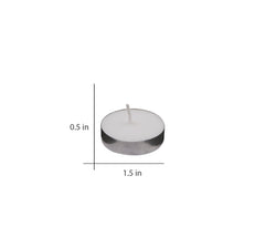 American-Elm Pack of 25 Tea Light Candles |4 Hours Burn Unscented Tea Light Candles for Decoration
