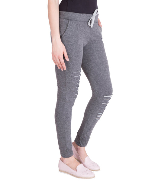 Cotton Track Pants For Women - Grey at Rs 670.00
