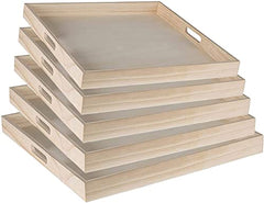 lunch serving wooden tray