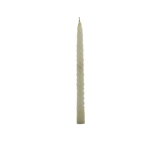 American-Elm Pack of 10 Ascented 0.7x10 In White Twisted Pillar Candle For Diwali and Brithday Party or For Home Decor