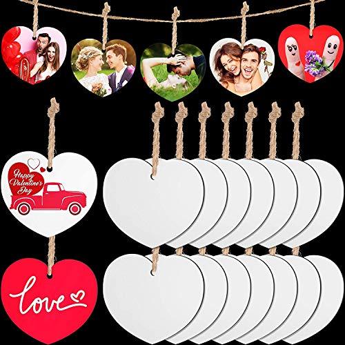 Sublimation Blanks Unfinished Wood Board Personalized MDF Sublimation Blank  Ornaments Supplies for DIY Crafts Painting Photos Logo Plates Decorations