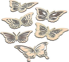 wood butterfly decor