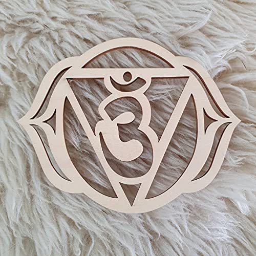 Wood Carved 7 Chakra Symbols