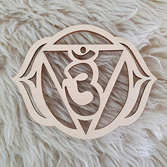 Wood Carved 7 Chakra Symbols