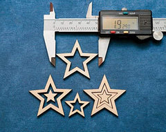 Star Cutouts Double Printed