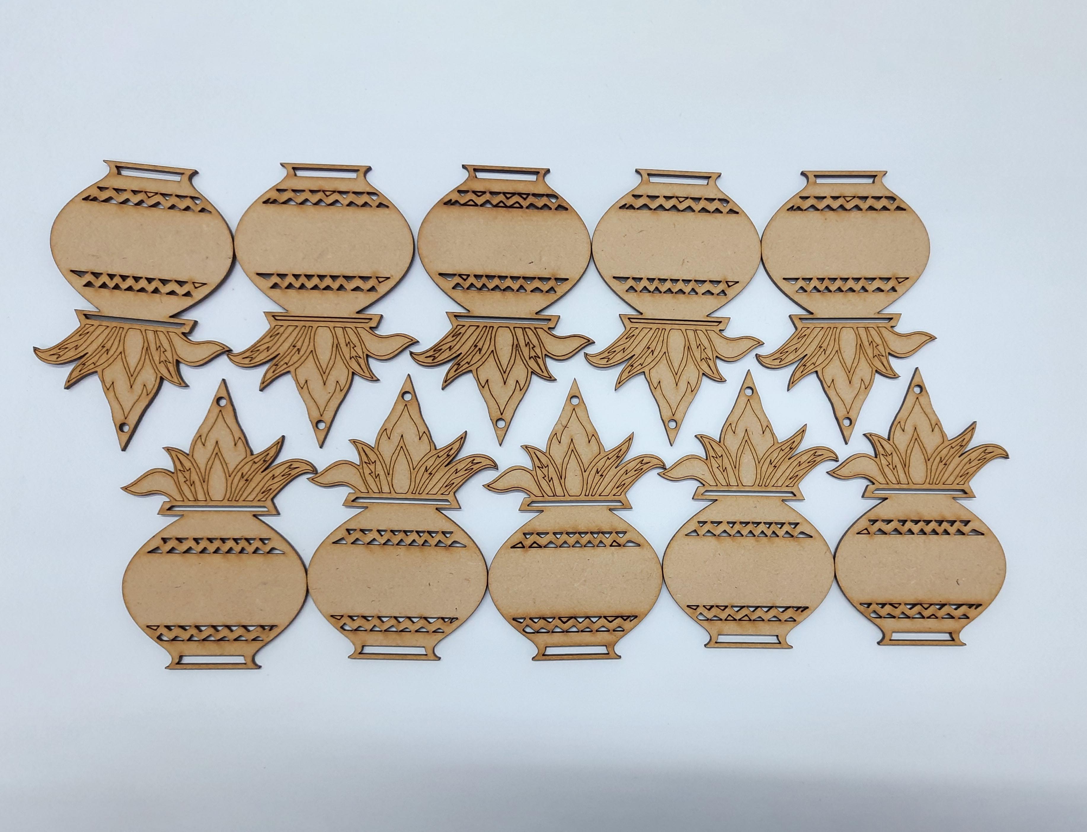 mdf boards cut out for art, board cut out Kalash shape, mdf wall decoration, hardboard for painting, hardboard Kalash shapes for decor