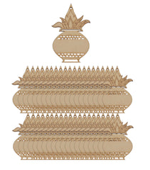 mdf boards cut out for art, board cut out Kalash shape, mdf wall decoration, hardboard for painting, hardboard Kalash shapes for decor