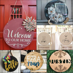 Round Circle Wooden Cutouts, MDF Craft Shapes, Art & Craft Work, Party Decoration Material, Circle wooden Board