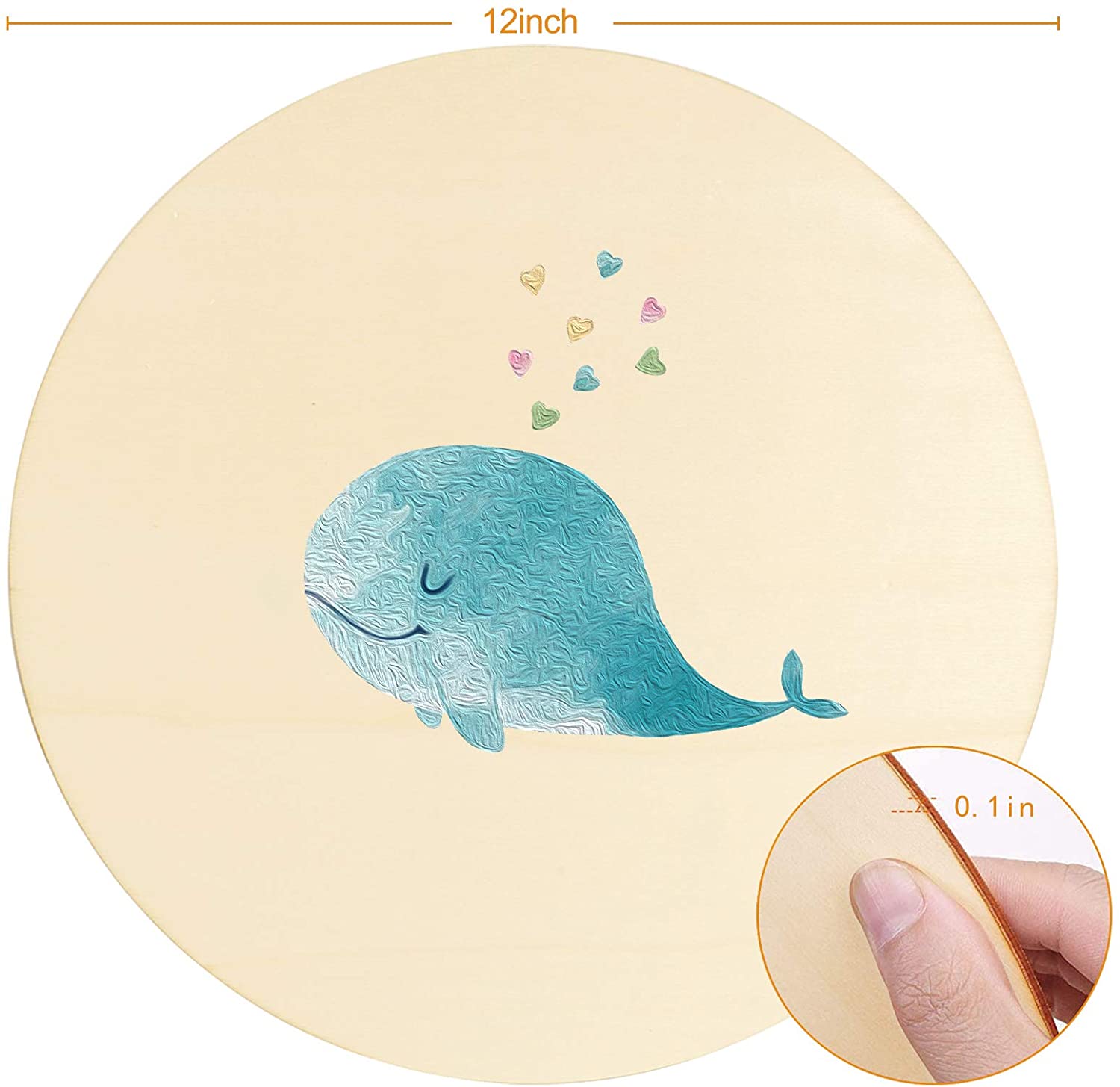 circle wooden cutouts for craft