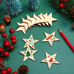 unfinished cutout star for painting