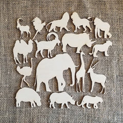 Tropical Animals Cutouts