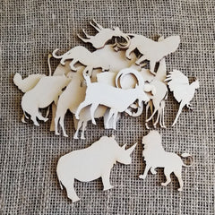 tropical wild Animals Cutouts for kids