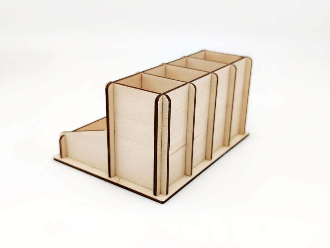 wooden cutout organizer