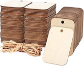 wooden decorative tags