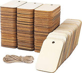wooden decorative tags