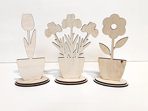 wooden cutouts are hand sanded