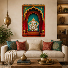Lord Ganesh wall decor for pooja room