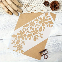 Washable DIY stencil for painting and embossing