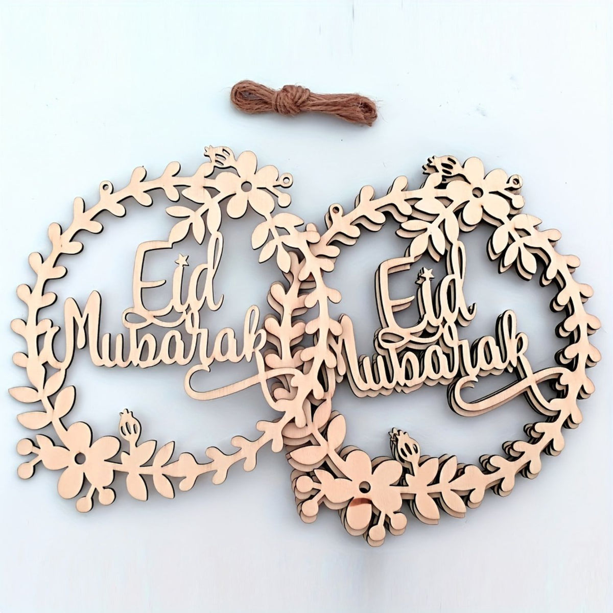 wooden eid decorations