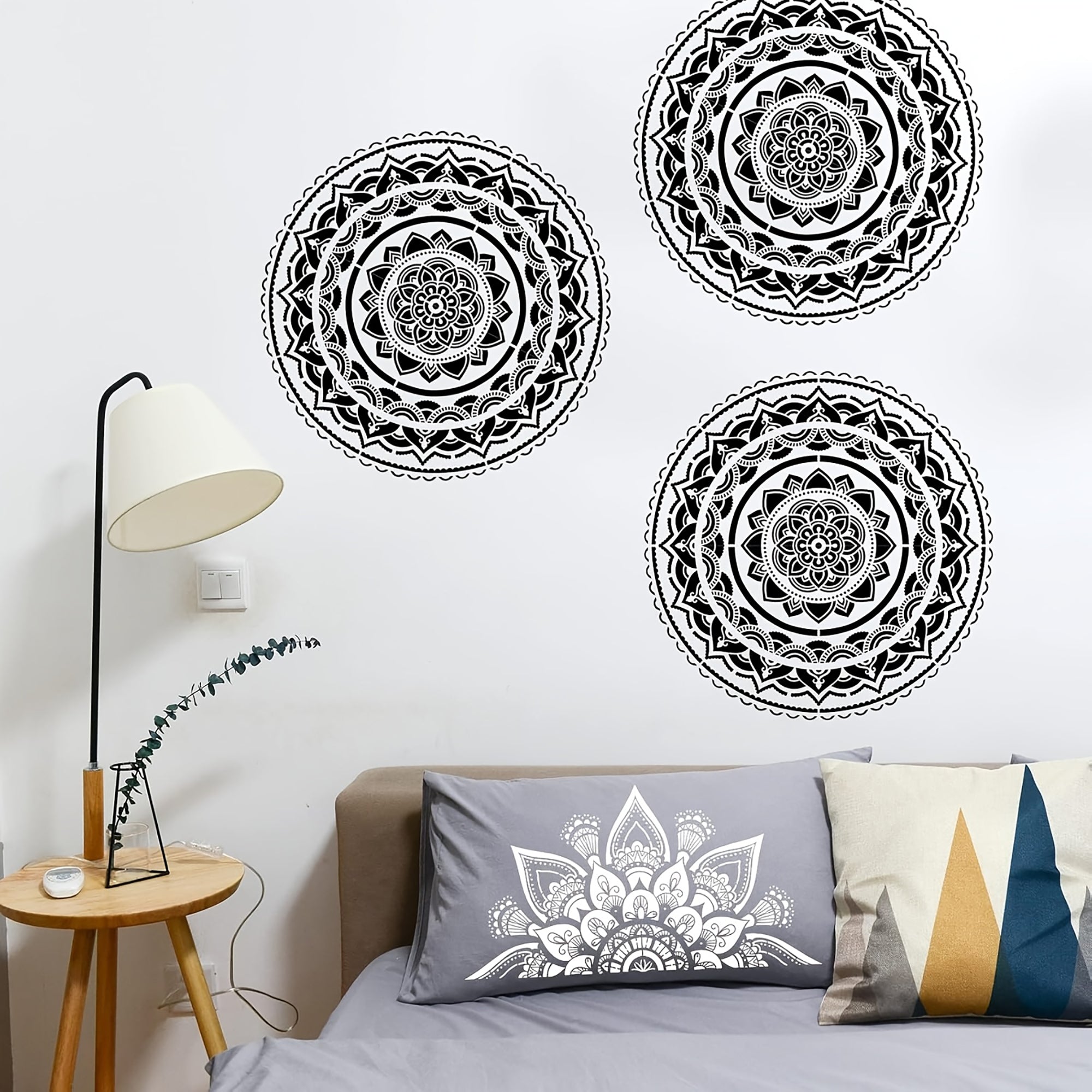 laser cut mandala stencil for acrylic painting