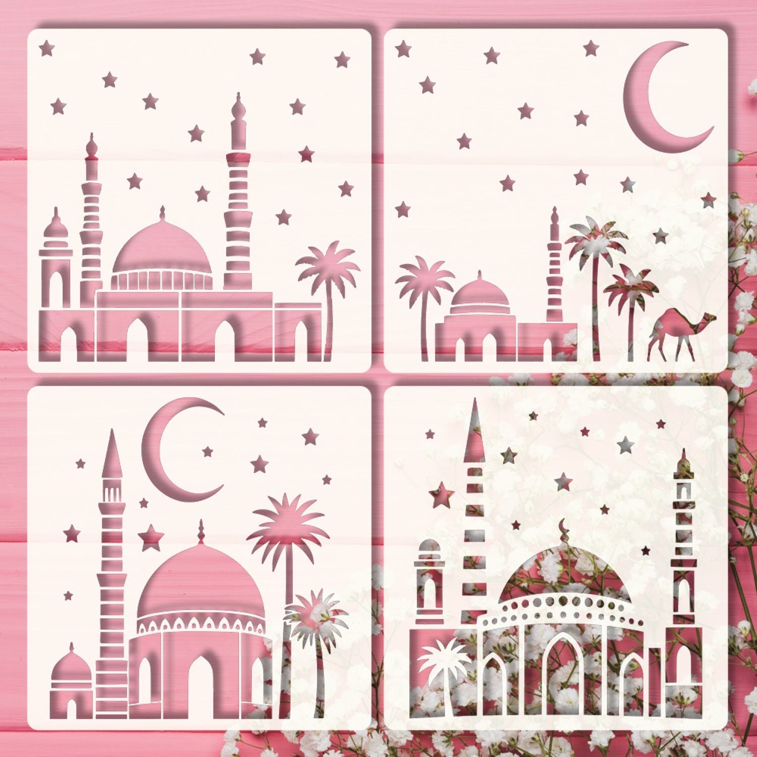 islamic stencil templates for ramadan decor