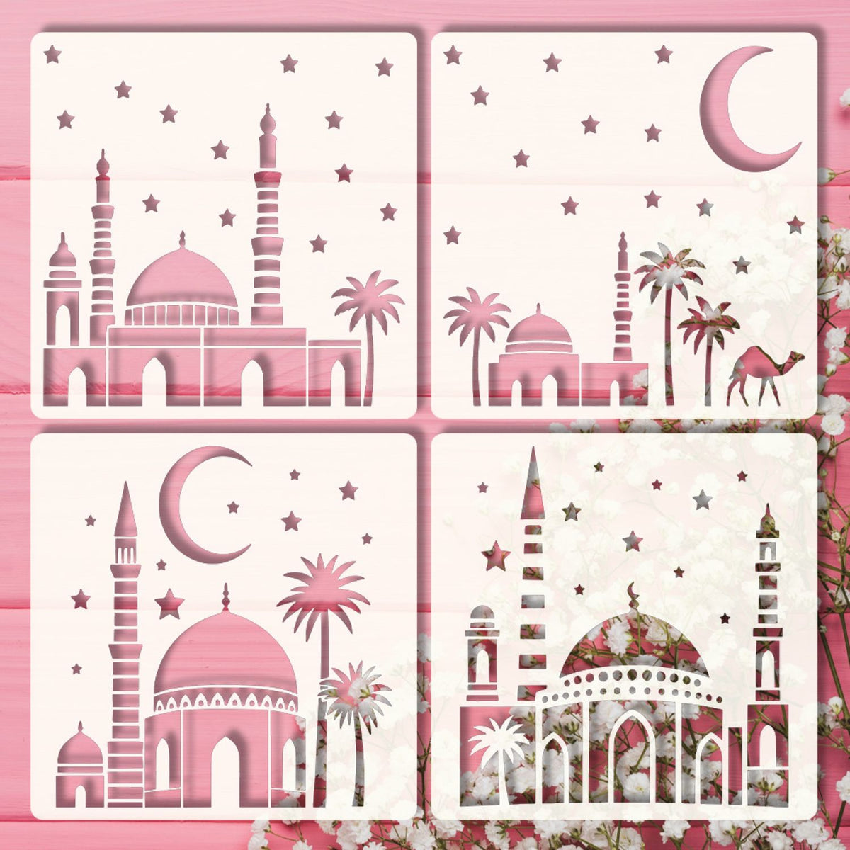 islamic stencil templates for ramadan decor