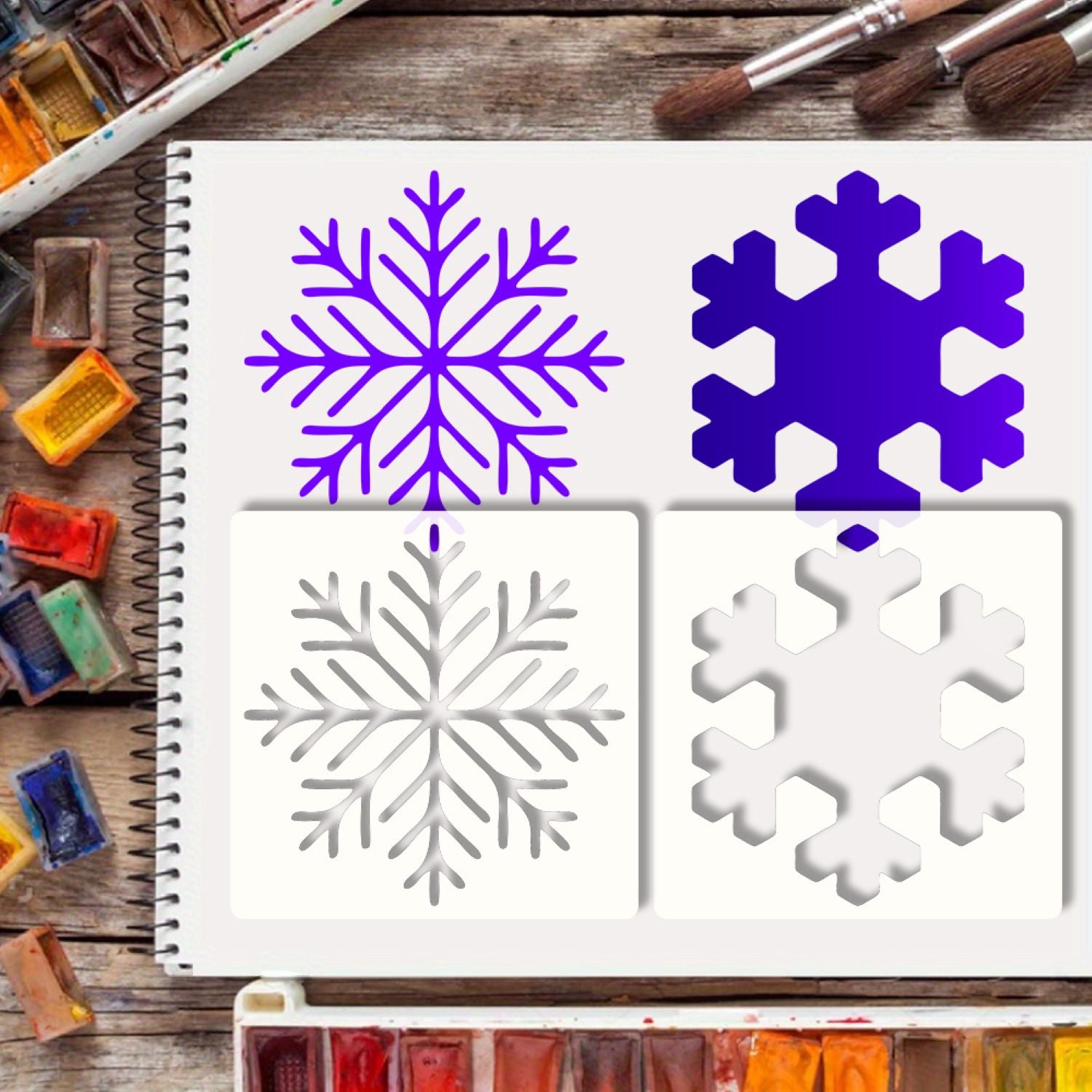 reusable stencil Christmas