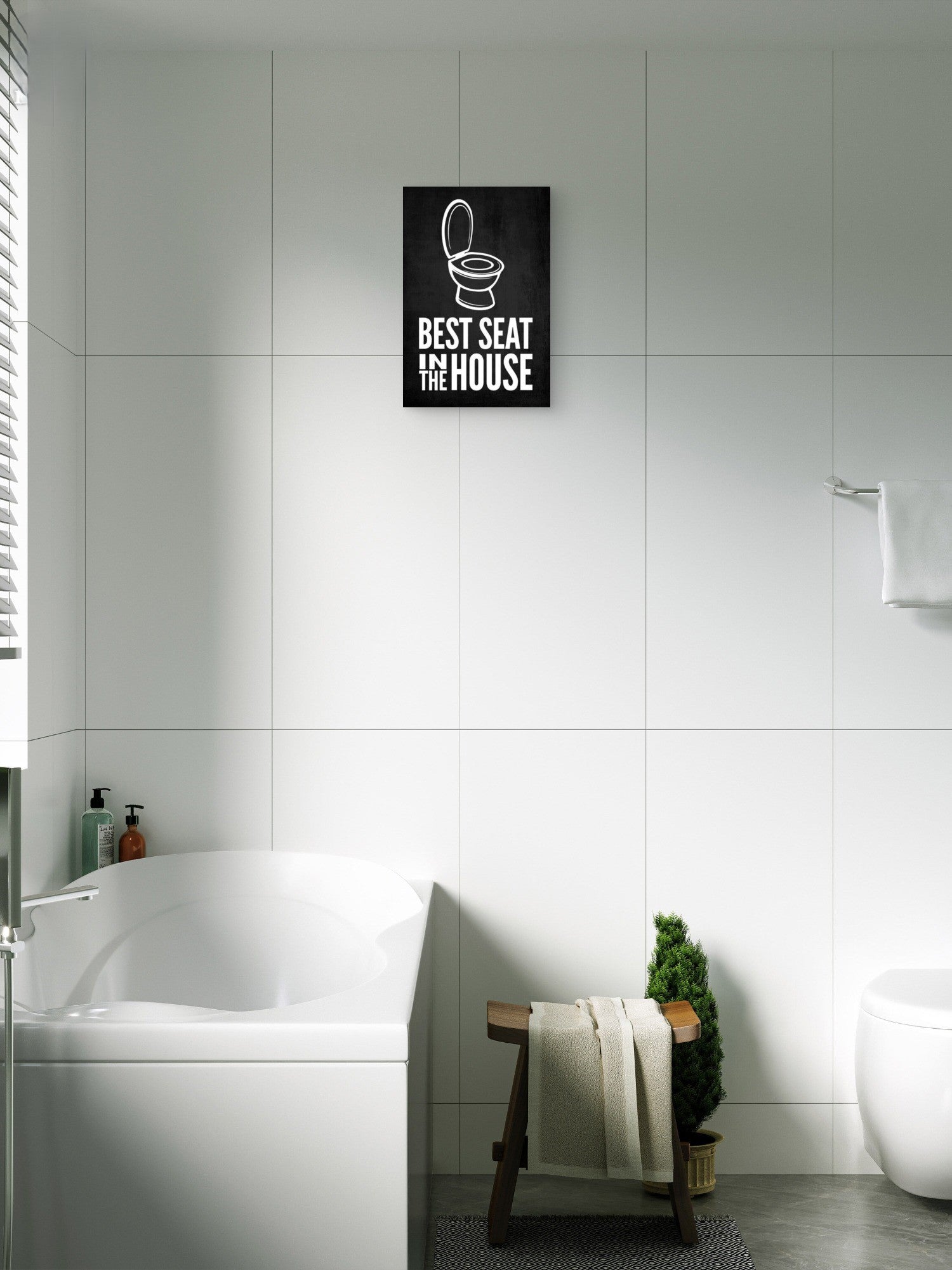 metal bathroom wall decor
