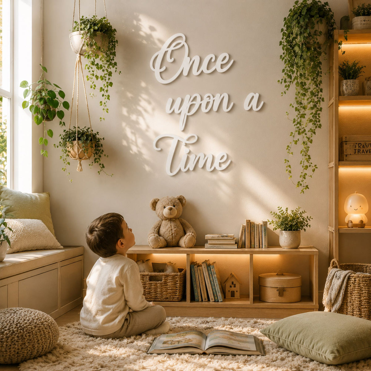 once upon a time wall decor sign