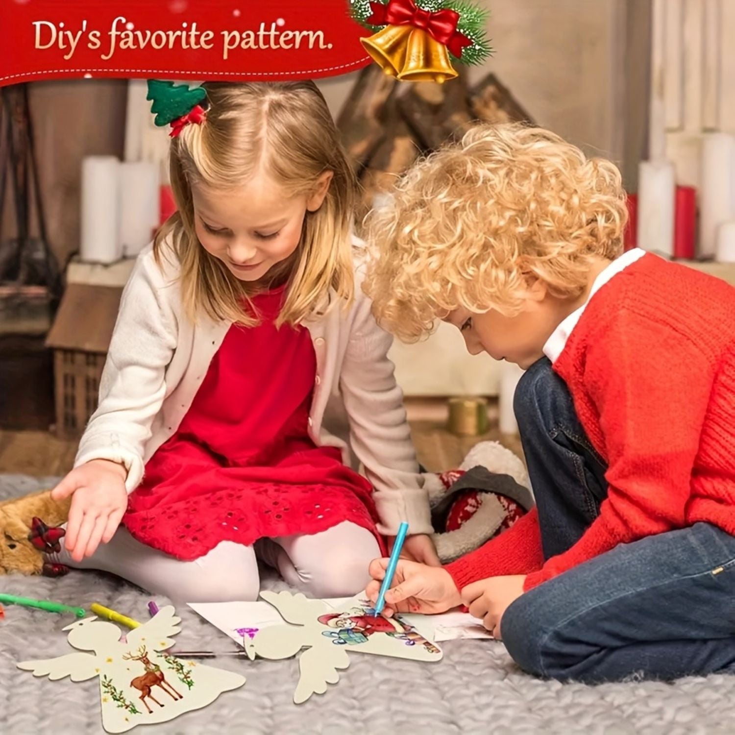 Unfinished wood Christmas angels