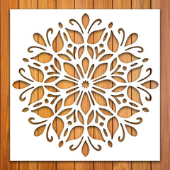 reusable mandala flower stencil for diwali decoration