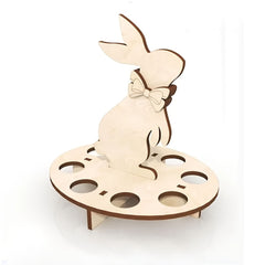 Wooden Easter egg stand holder