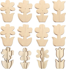 diy wooden flower base