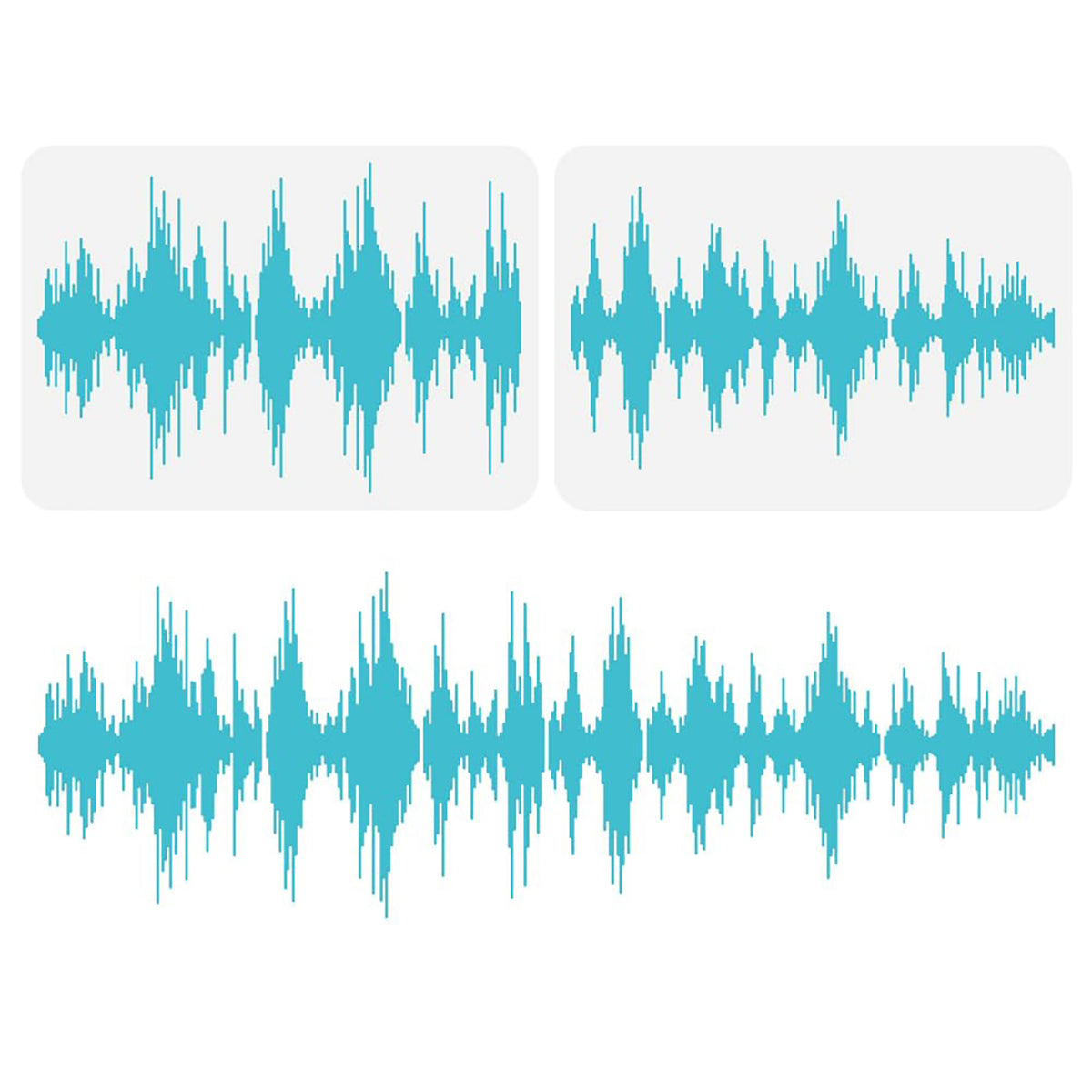 sound wave stencil