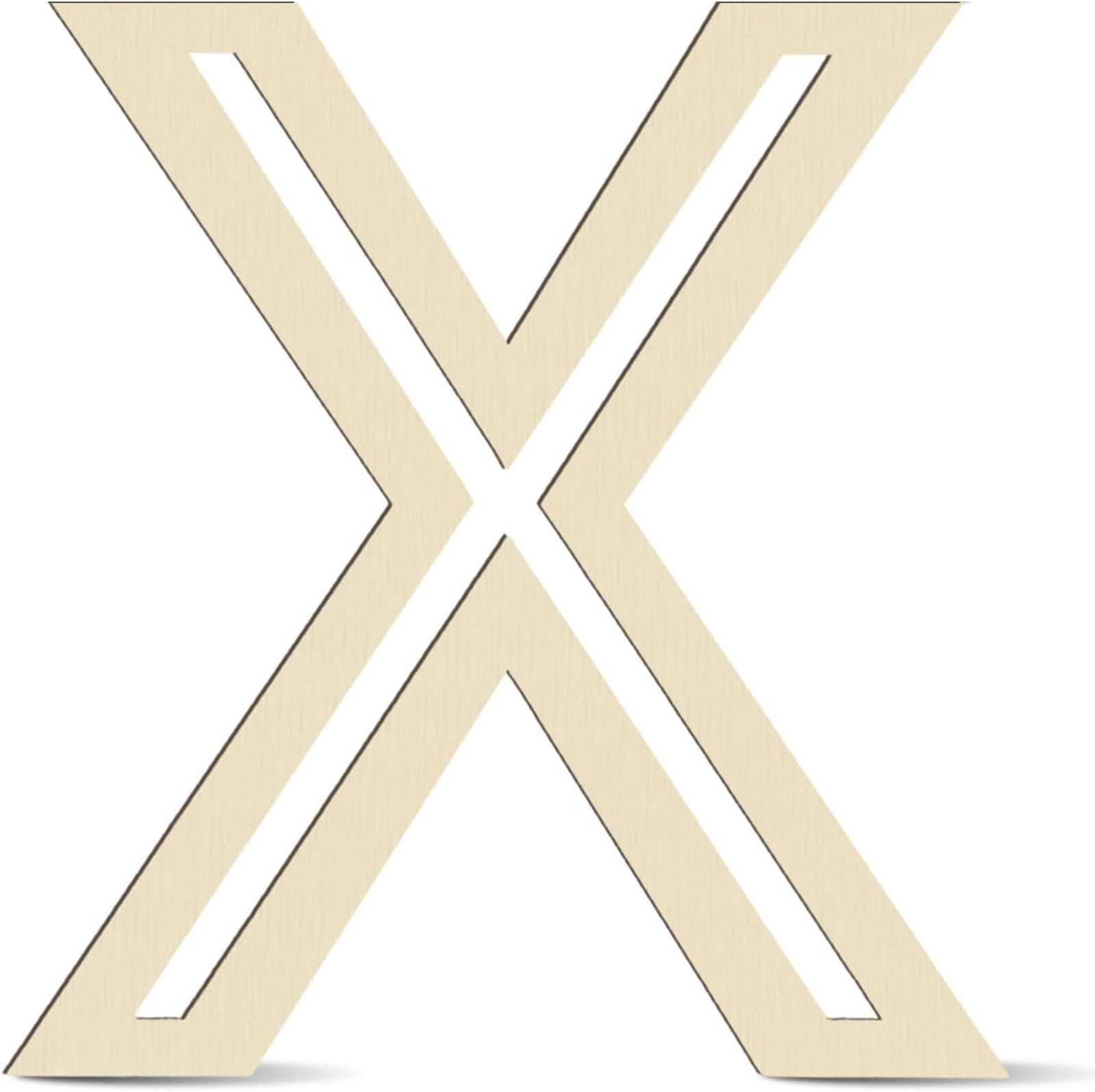 wooden letter x mdf cutout diy paintable alphabet x craft base
