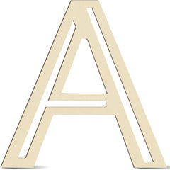 wooden letter a mdf cutout diy paintable alphabet a craft base