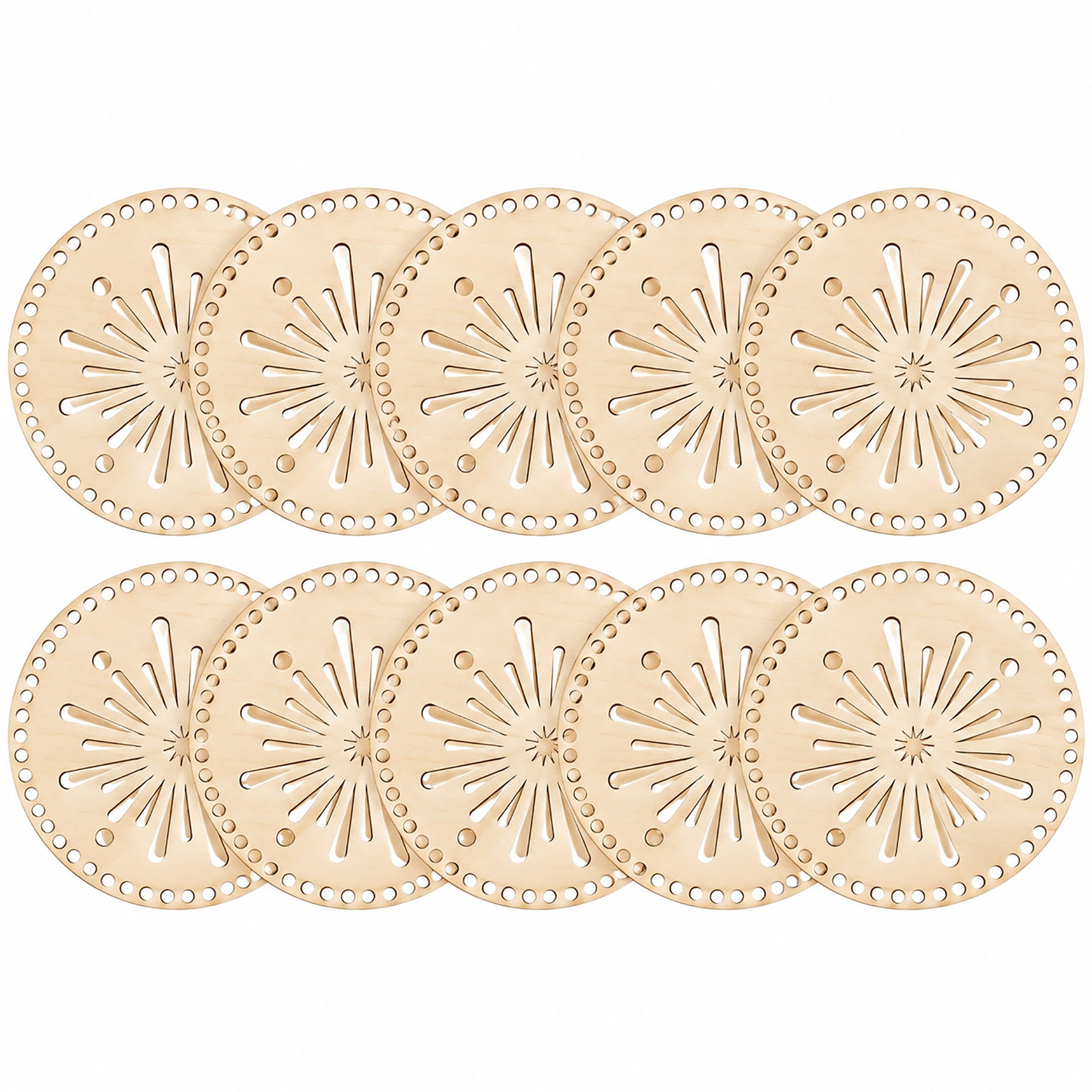 circular hollow wooden boards for weaving
