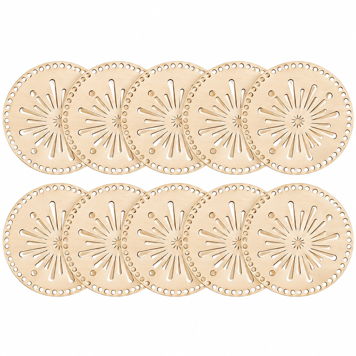 circular hollow wooden boards for weaving