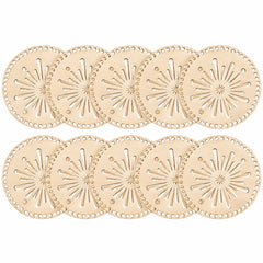 circular hollow wooden boards for weaving