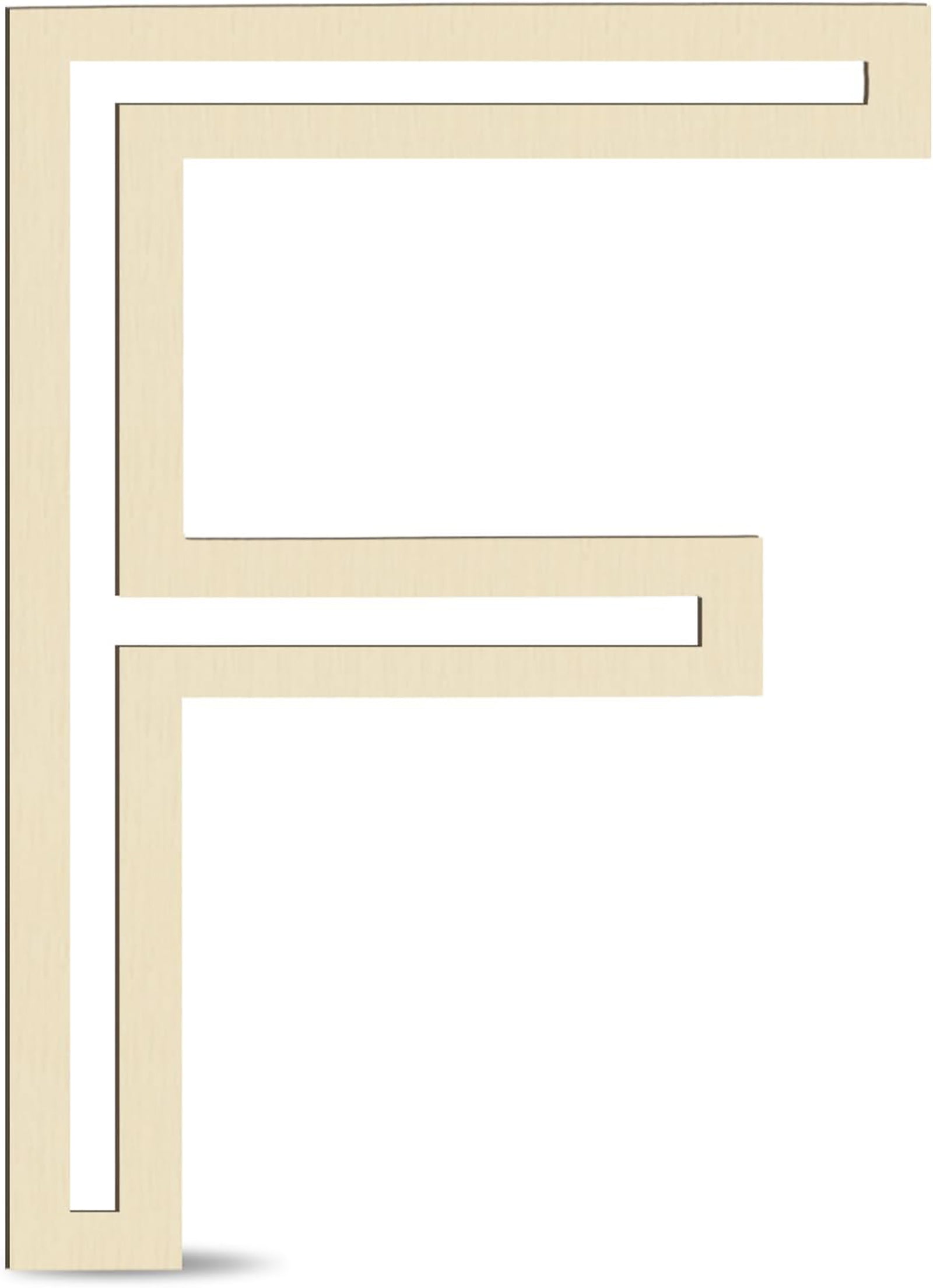 wooden letter f mdf cutout diy paintable alphabet f craft base