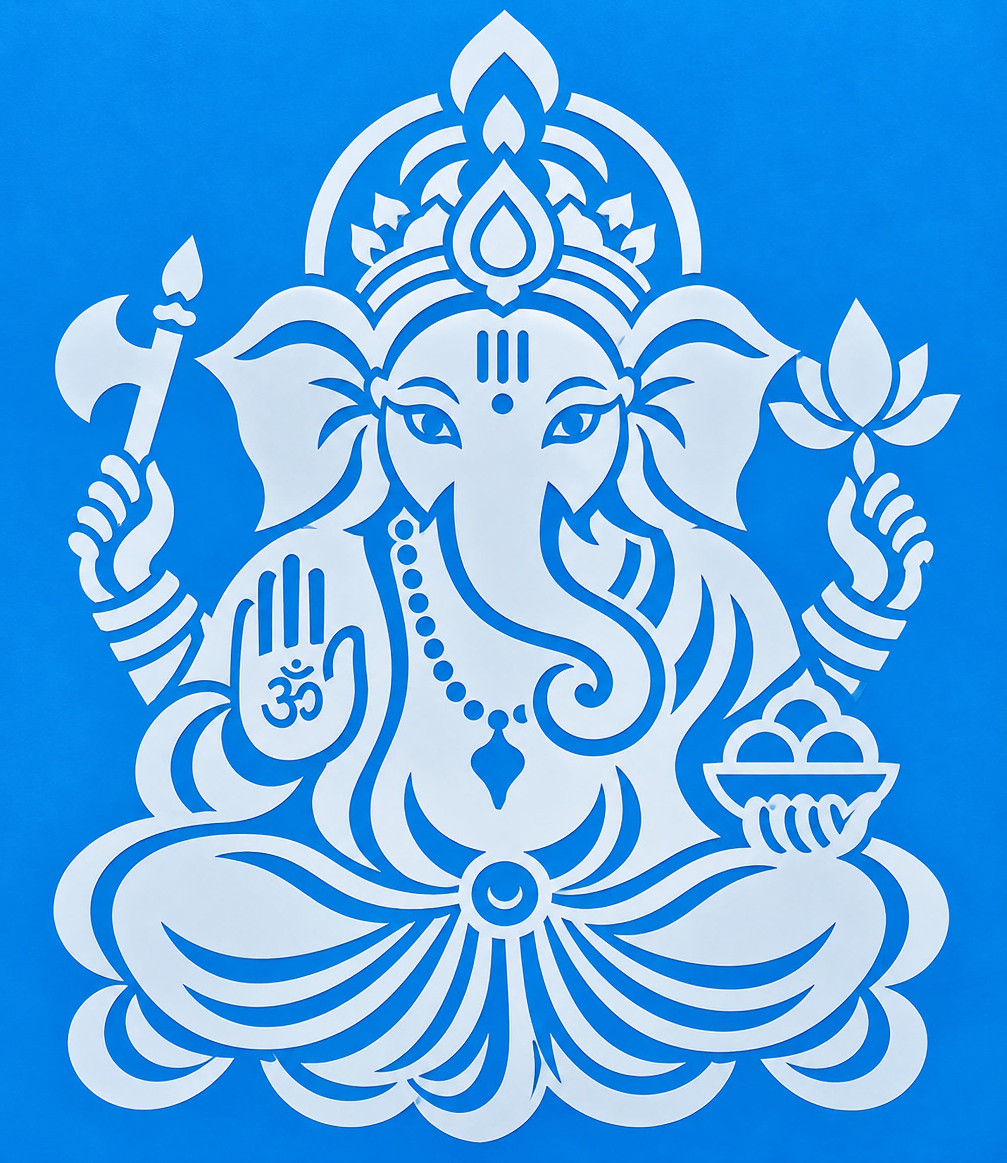 ganesha pet painting stencil for diy art