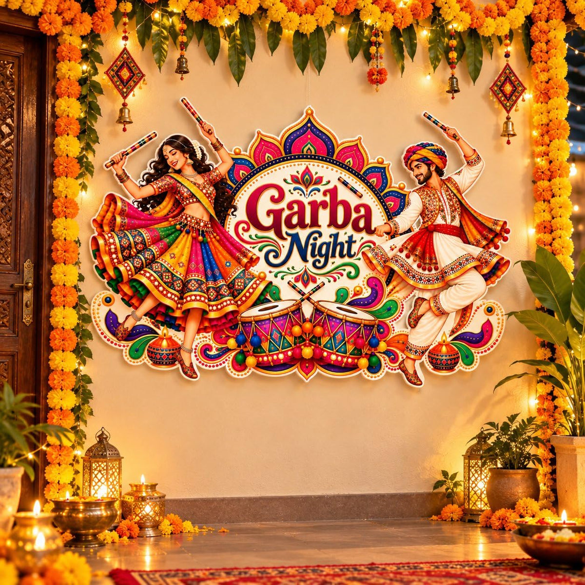 Garba night wall hanging decoration