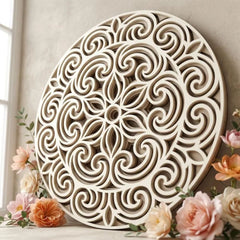wooden mandala wall decor for living room