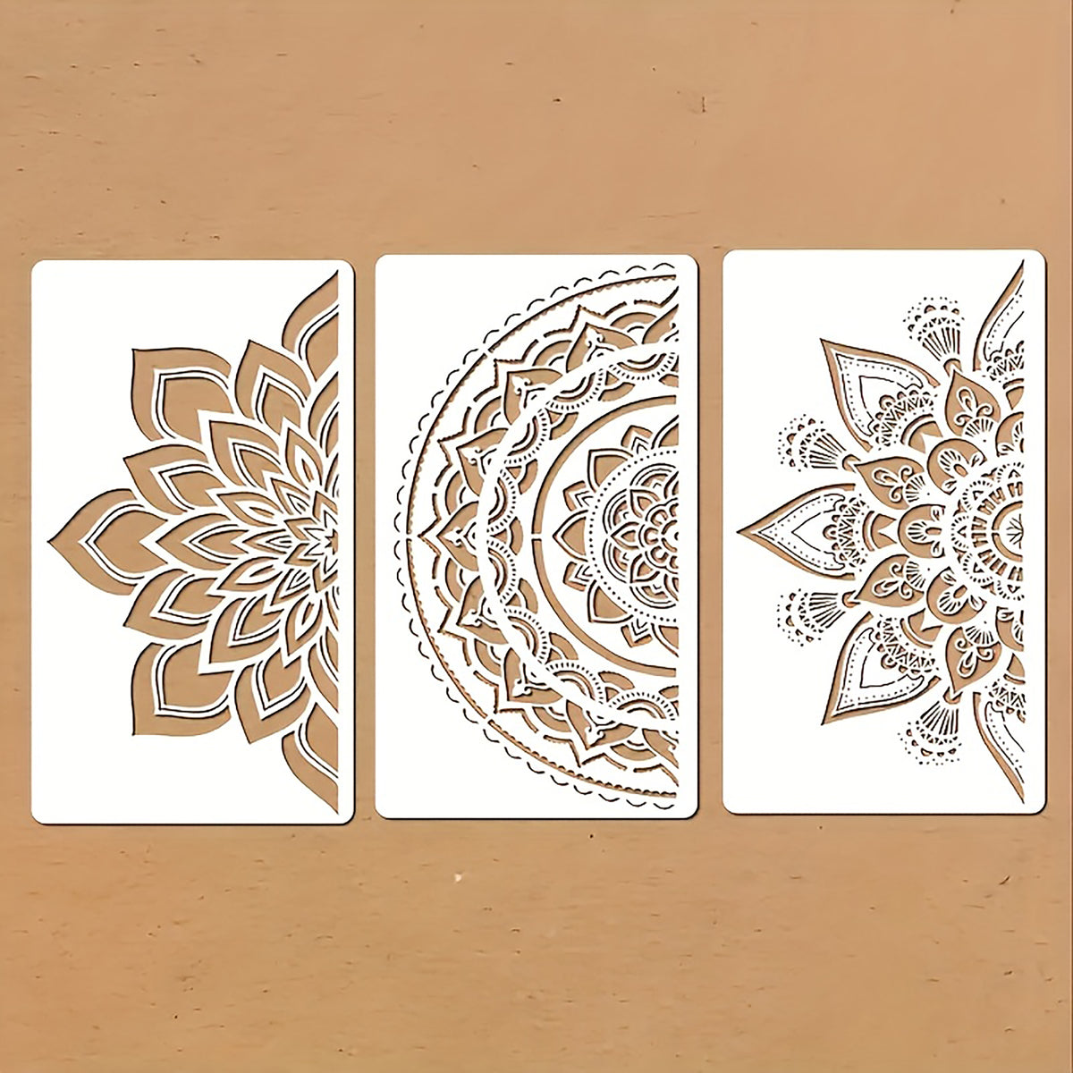 mandala pet painting stencil set pack of 3