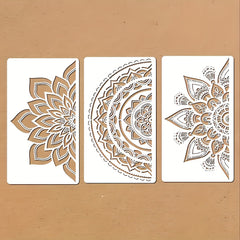 mandala pet painting stencil set pack of 3