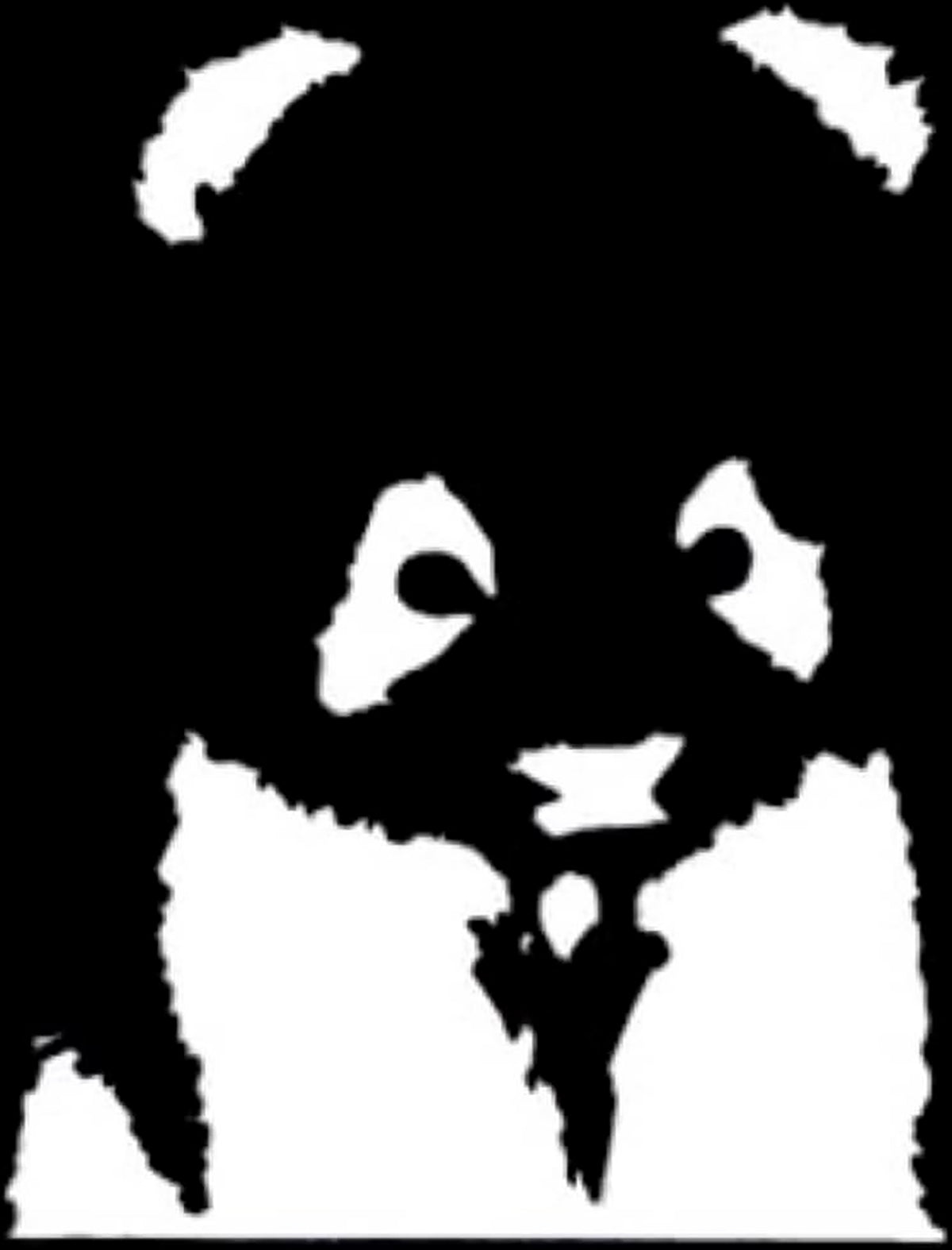 panda stencil diy