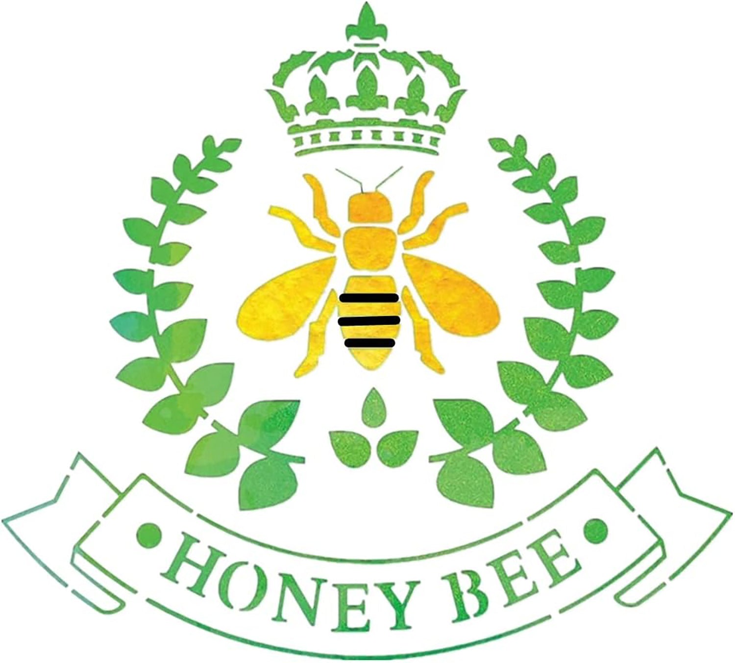 bee stencil diy